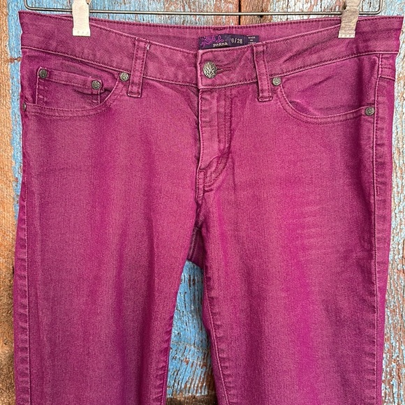 Prana Kara Slim Fit Purple Stretch Jean Size 6 - Picture 2 of 5